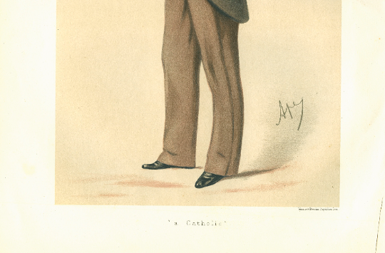 Antique Vanity Fair Print 'A Catholic', 1878