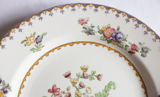 Copeland Spode Manufactured for Harrods 'Peplow' Pattern 10.25" Plates (4)