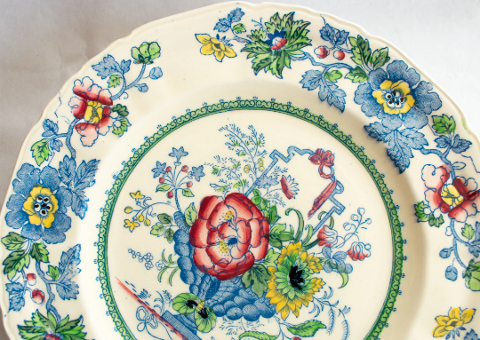 Masons 'Strathmore' Pattern 9" Ironstone Bread and Butter Plates (4)