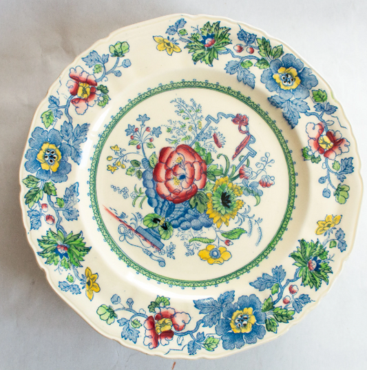 Masons 'Strathmore' Pattern 9" Ironstone Bread and Butter Plates (4)