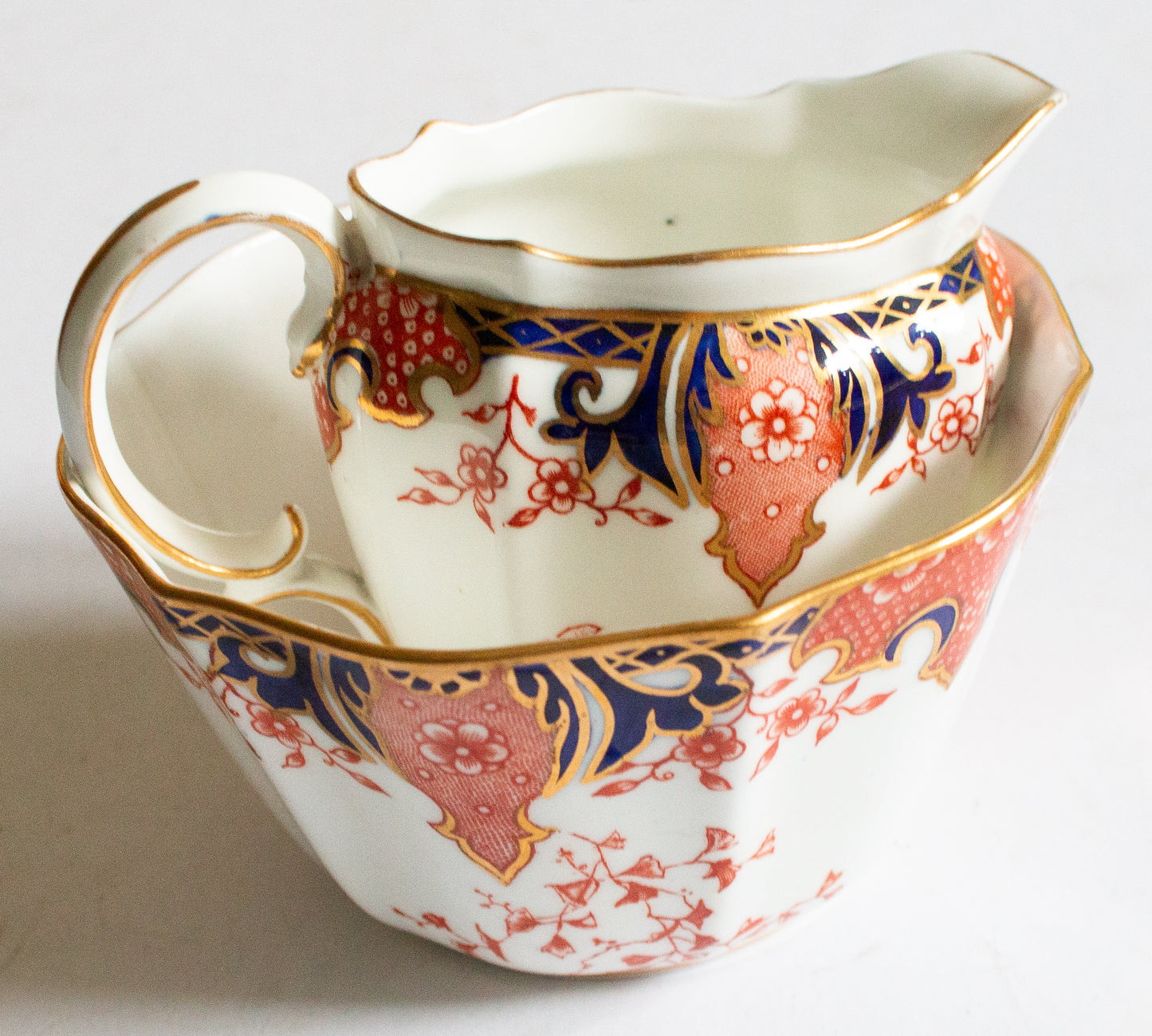 Royal Crown Derby Sugar Bowl and Creamer Set