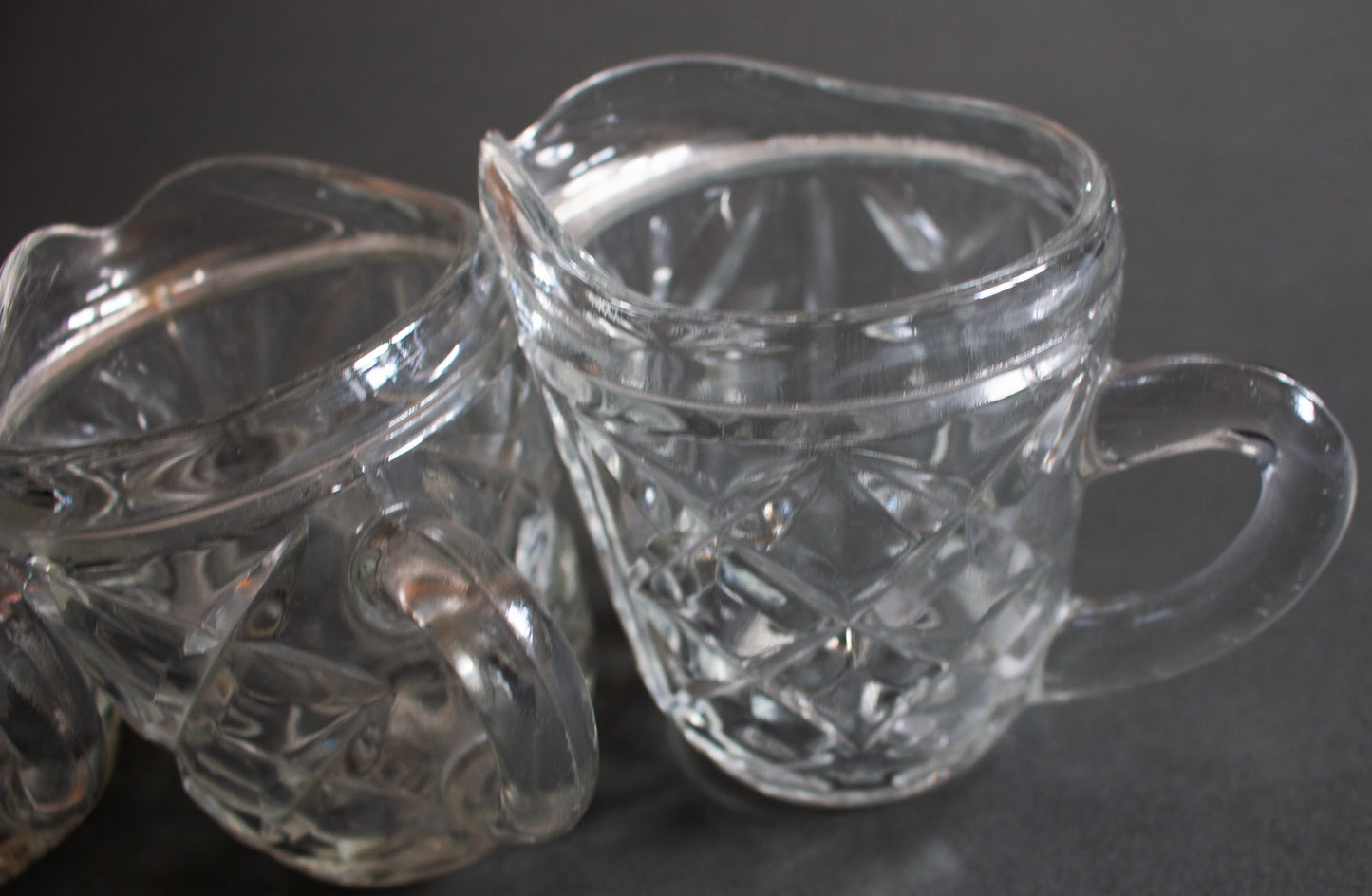 Vintage Glass Creamers or Jugs (3)