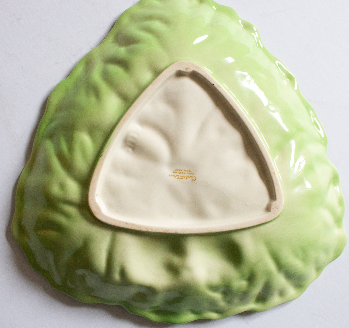 Vintage Mid Century Carlton Ware Australian Design Triangular Leaf Dish