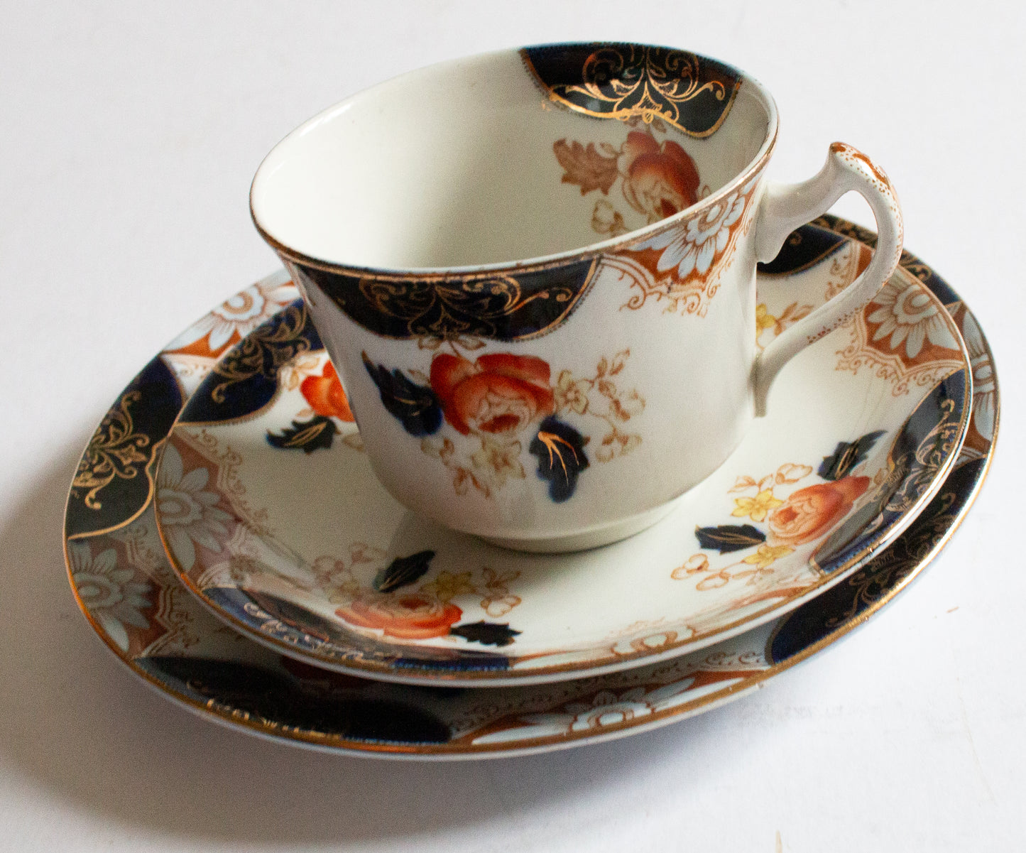 Wood & Sons 'Julia' Pattern Floral Edwardian Teacup Trio