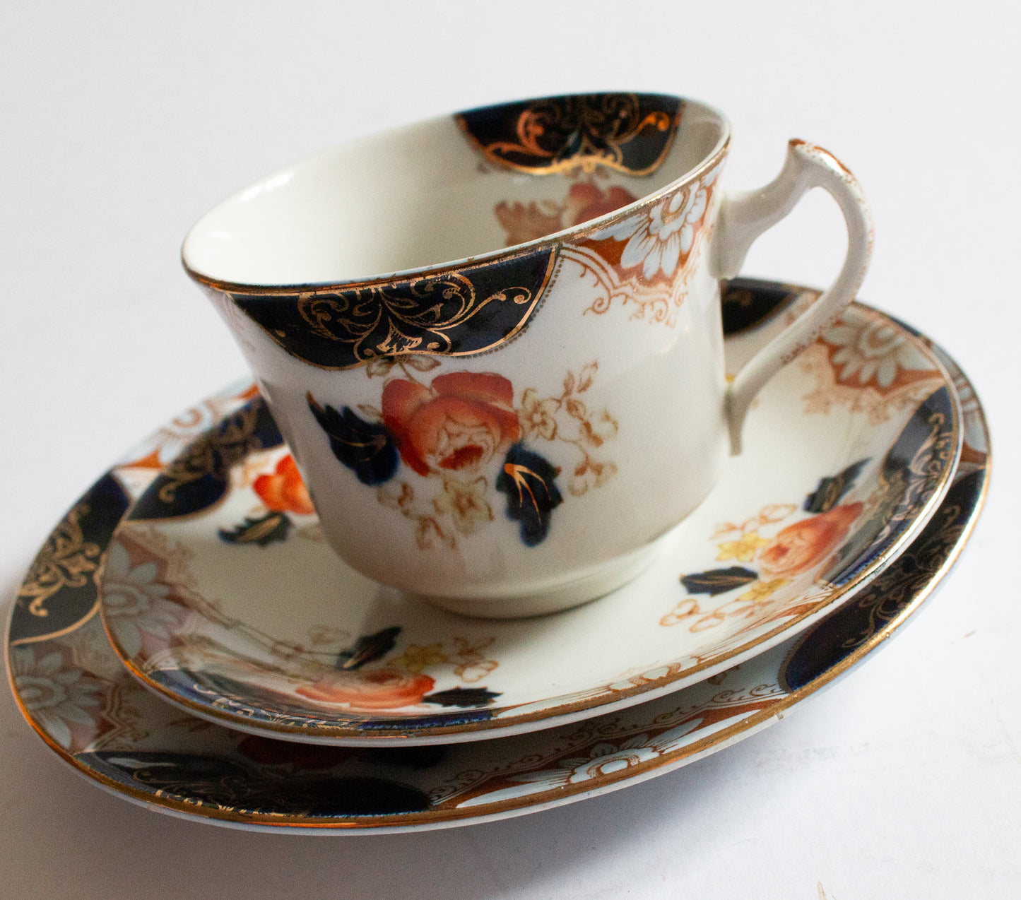 Wood & Sons 'Julia' Pattern Floral Edwardian Teacup Trio