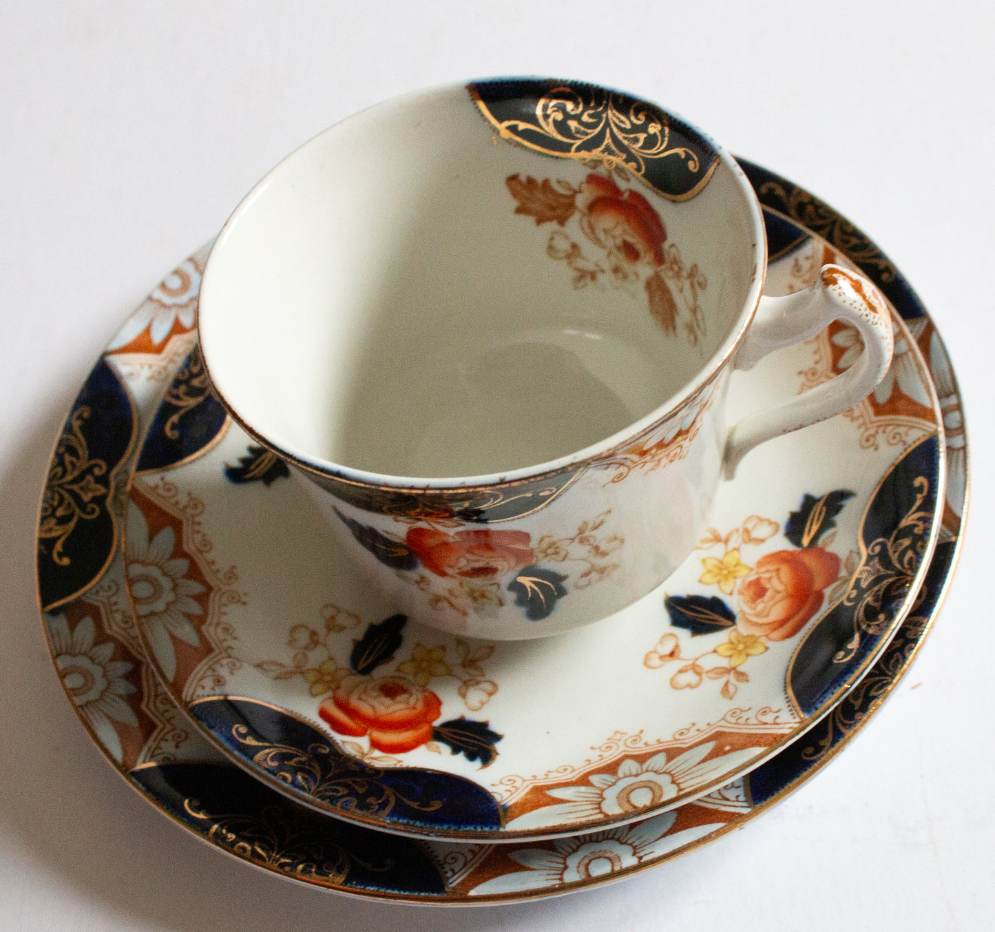 Wood & Sons 'Julia' Pattern Floral Edwardian Teacup Trio