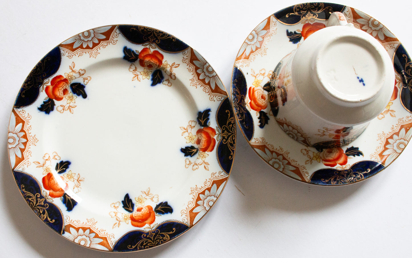 Wood & Sons 'Julia' Pattern Floral Edwardian Teacup Trio