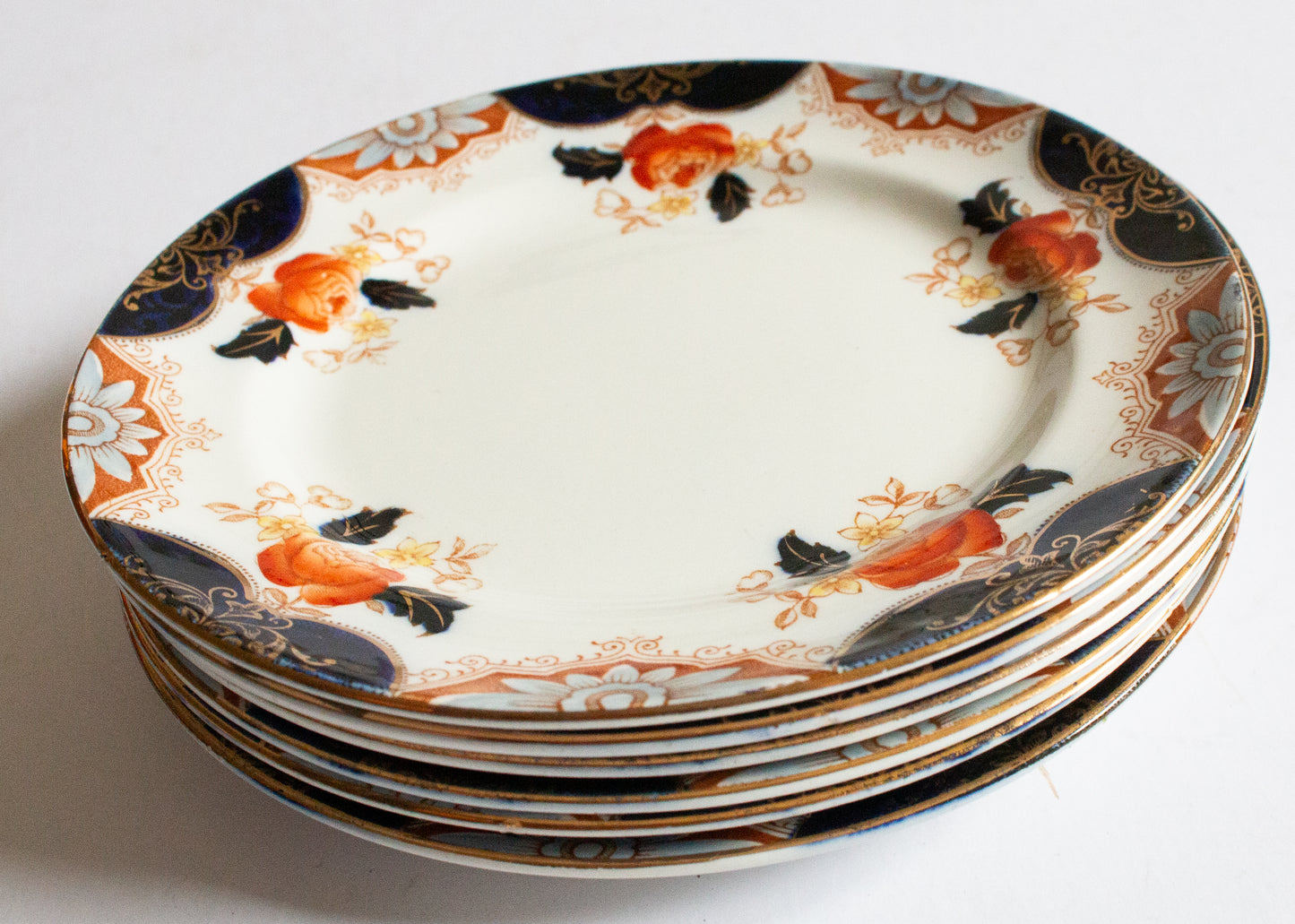 Wood & Sons 'Julia' Pattern Floral Edwardian 6.75" Side Plates (6)