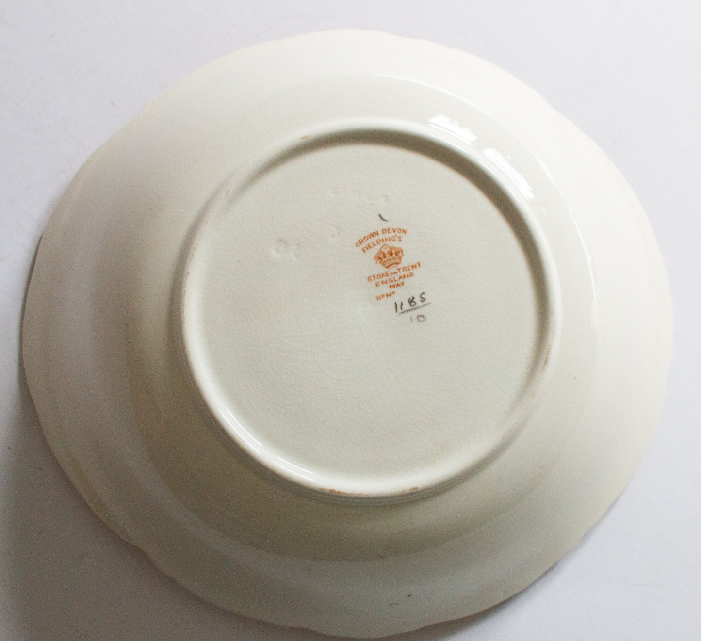 Crown Devon Fieldings Stoke on Trent 'Elm' Blushware Serving Dish or Bowl