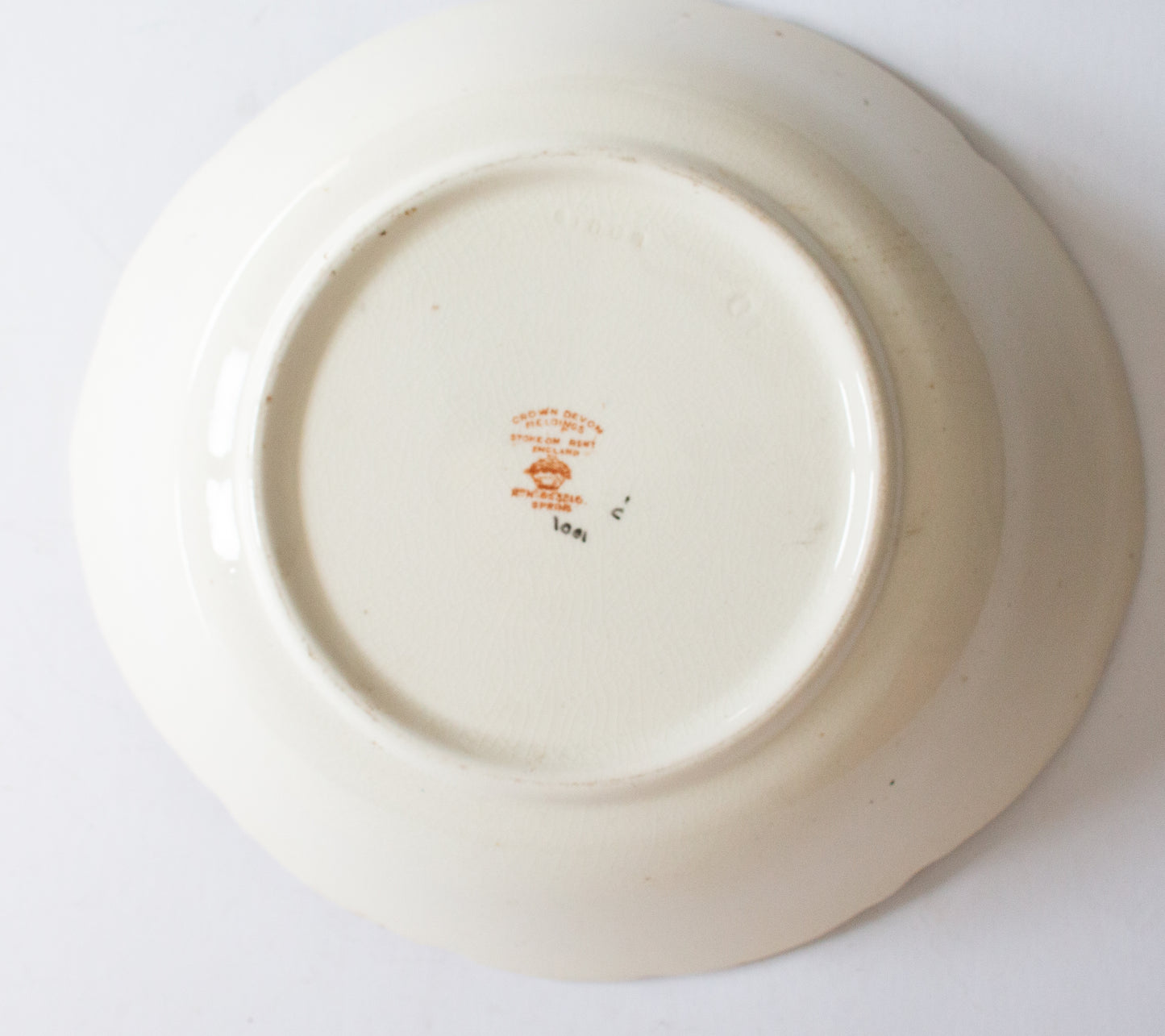 Crown Devon Fieldings Stoke on Trent 'Spring' Pattern Blushware Serving Dish or Bowl