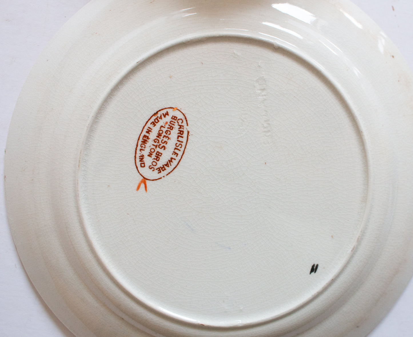 Burgess Bros. Longton Carlisle Ware Teacup Trio