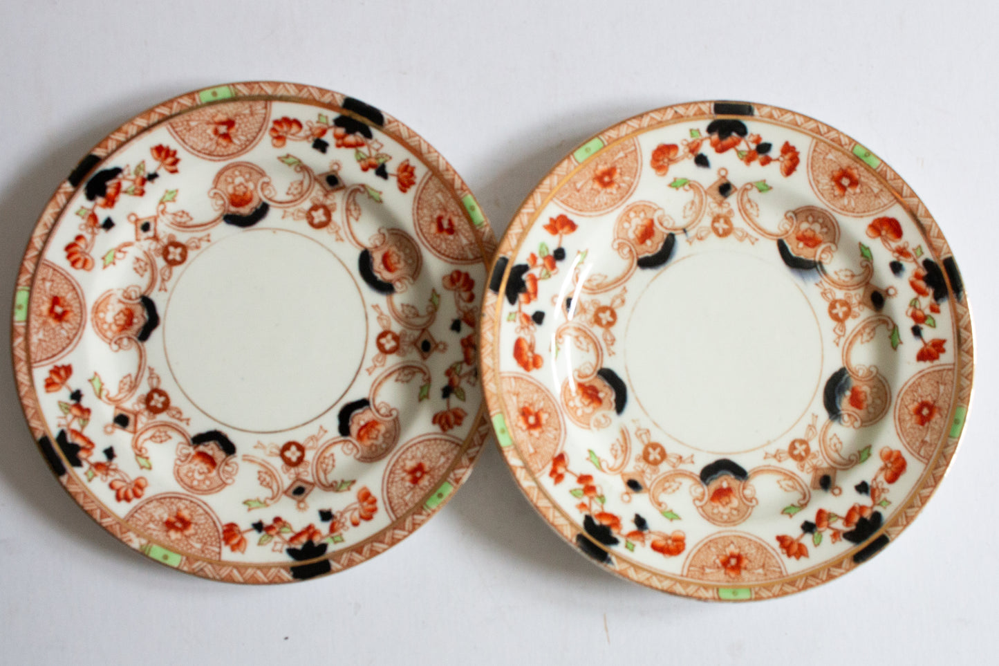 Balmoral China 7" Side Plates with Gilt Detail (2)