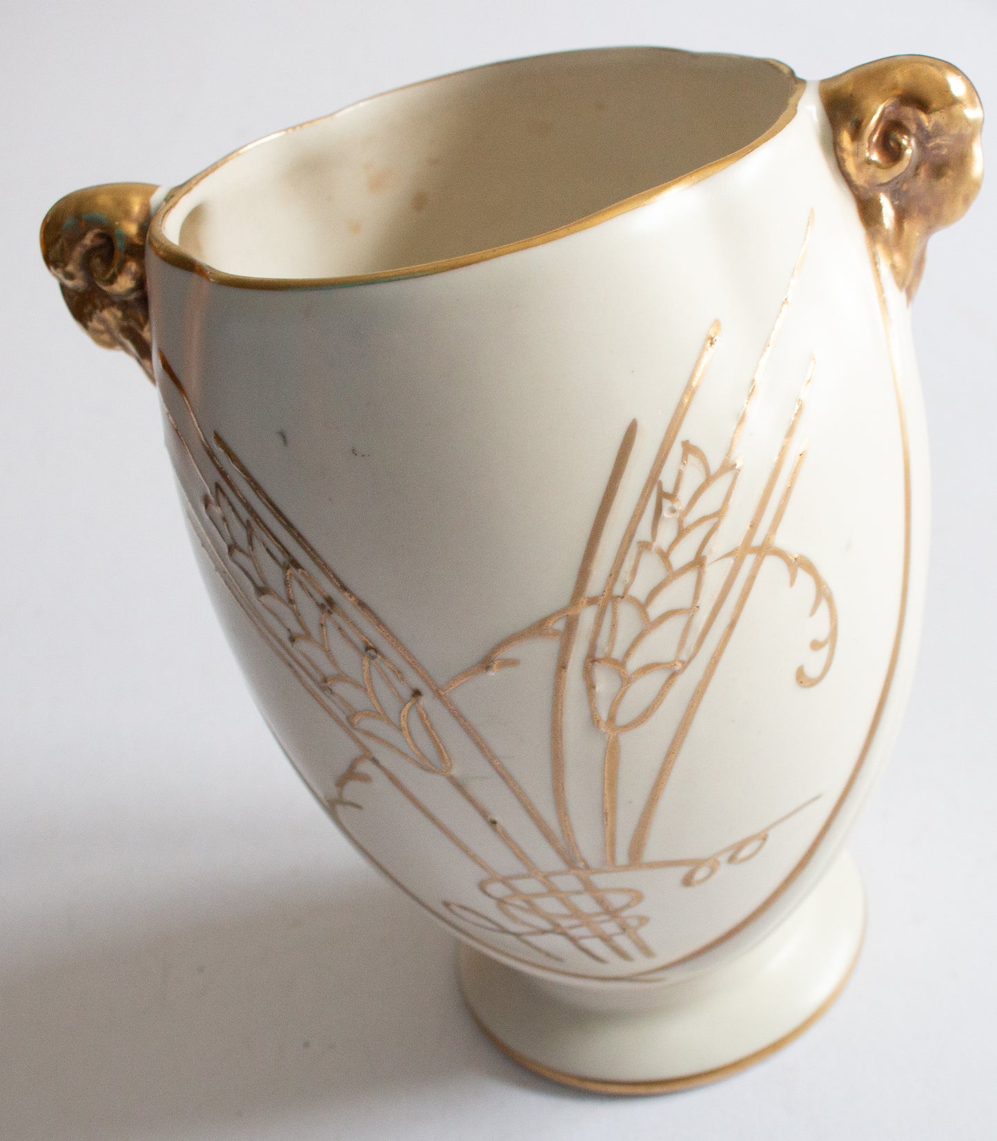 Crown Devon Fieldings Vase with Gold Detail