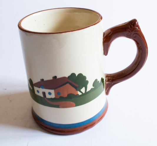 Dartmouth Pottery Motto Ware Mug 'Us ve always plaised tu zee e'