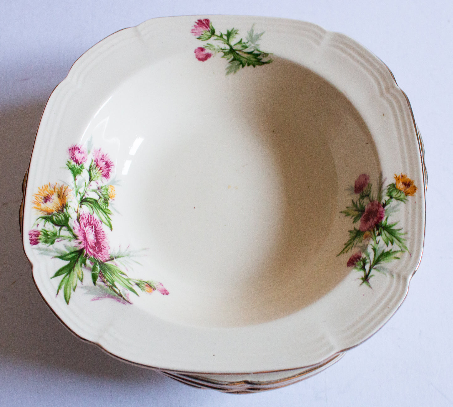 Alfred Meakin Rimmed Floral Dessert Bowls (6)