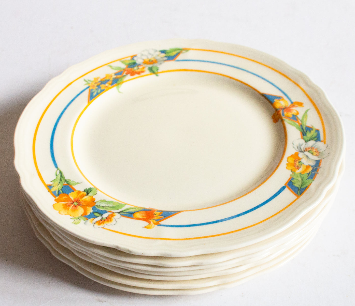 Grindley England 'Feversham' Pattern Floral 7" Side Plates (4)