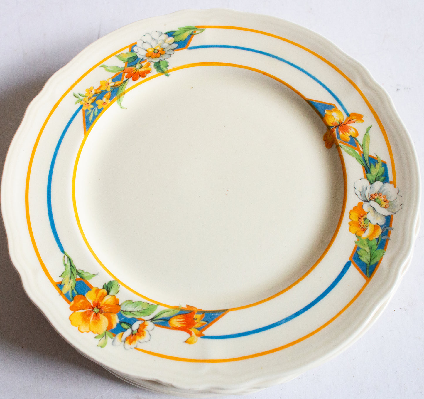 Grindley England 'Feversham' Pattern Floral 7" Side Plates (4)