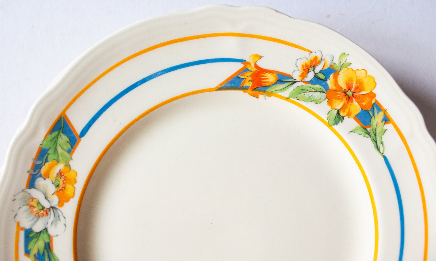 Grindley England 'Feversham' Pattern Floral 7" Side Plates (4)