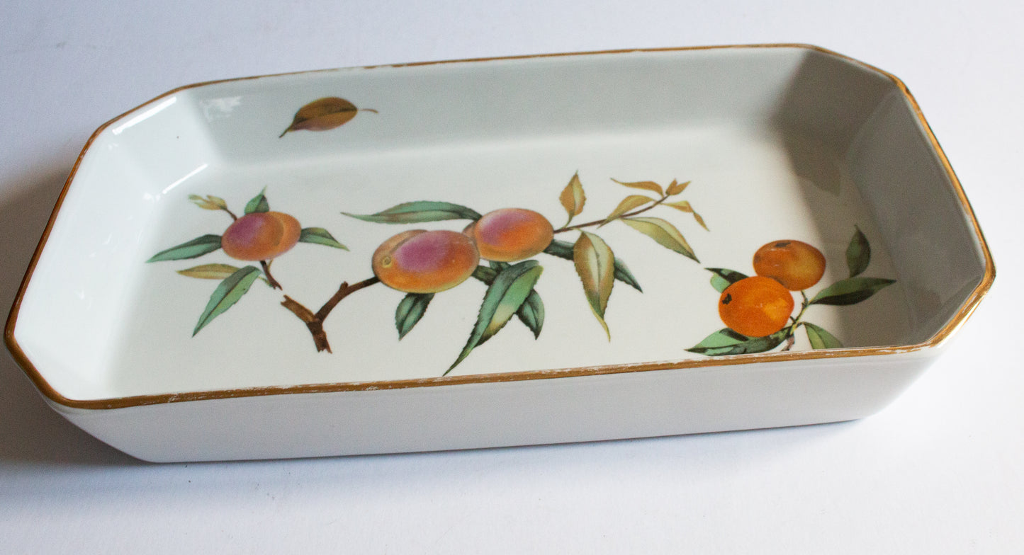 Royal Worcester 'Evesham' Pattern Large Rectangular Oven or Serving Dish