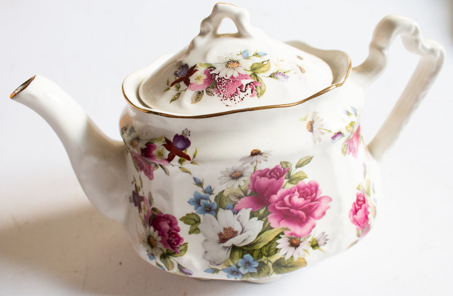 Arthur Wood & Son Vintage Floral Teapot