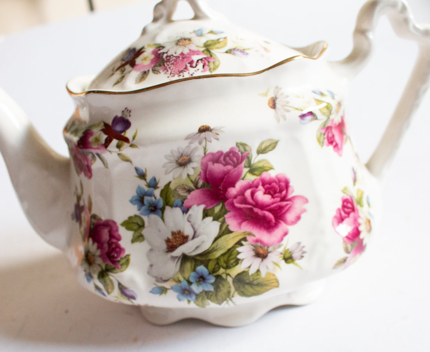 Arthur Wood & Son Vintage Floral Teapot