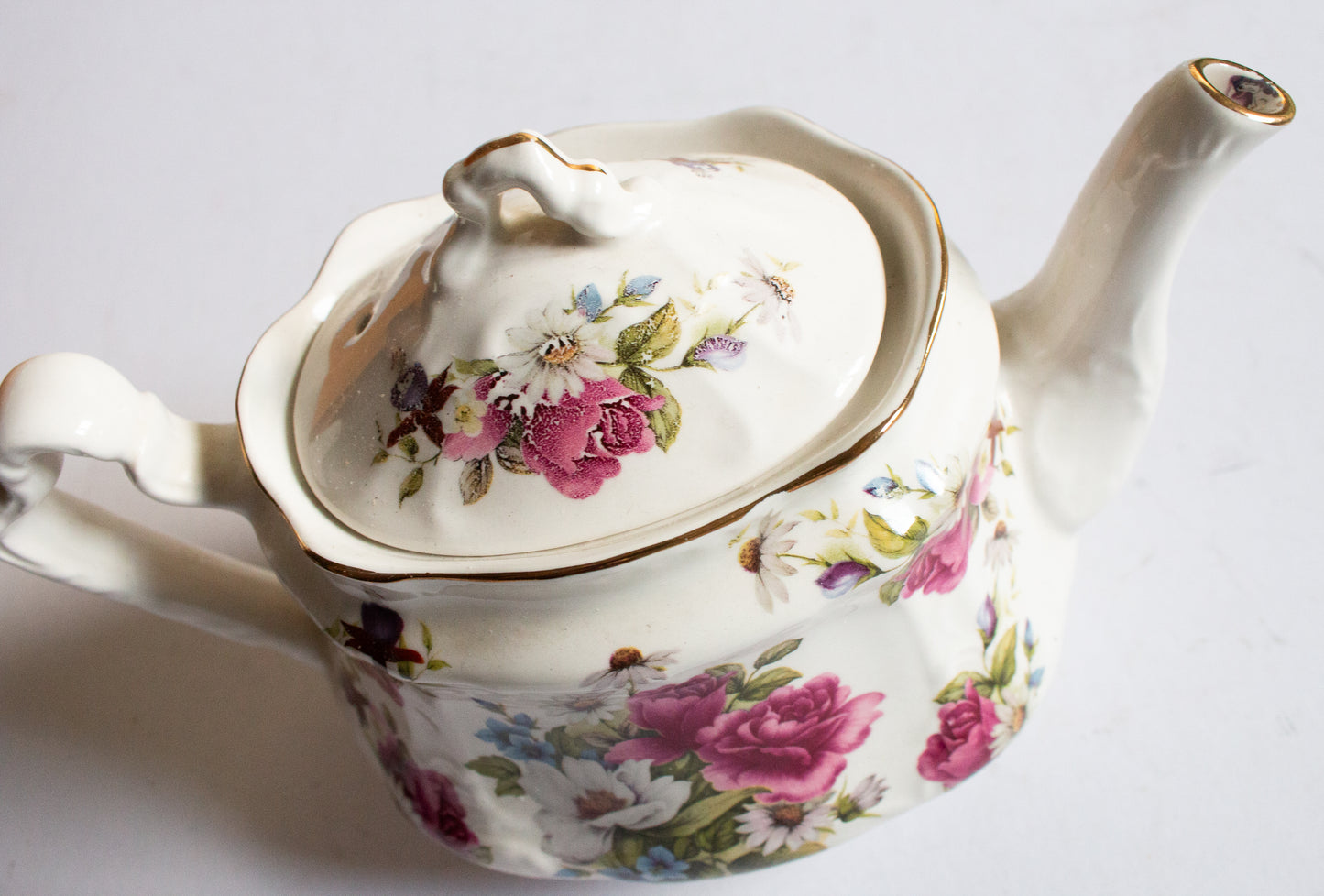 Arthur Wood & Son Vintage Floral Teapot