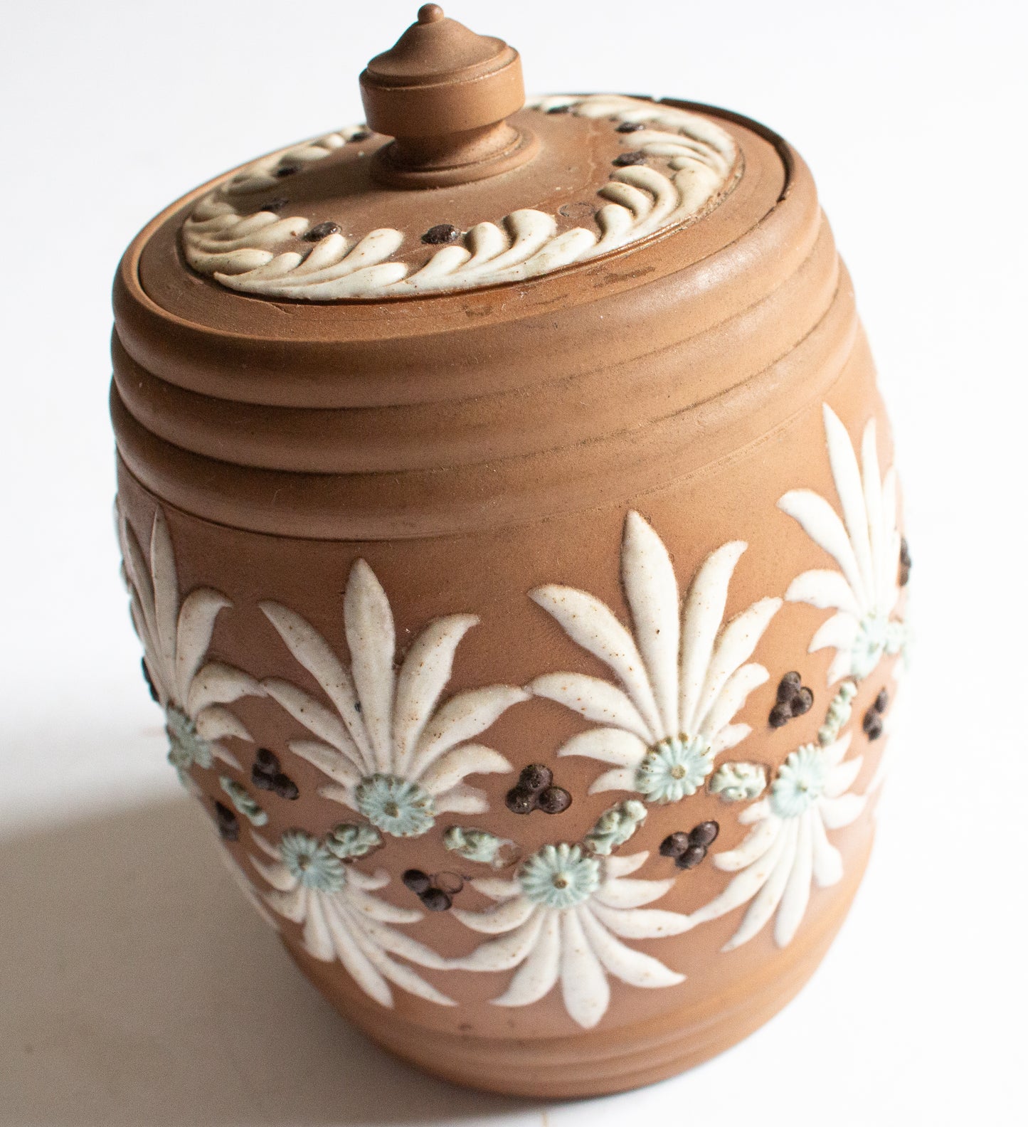 Doulton Lambeth Lidded Tobacco Jar