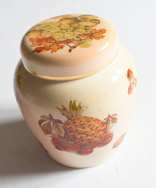 Palissy Royal Fruit Collection Ginger Jar with Pineapple Detail