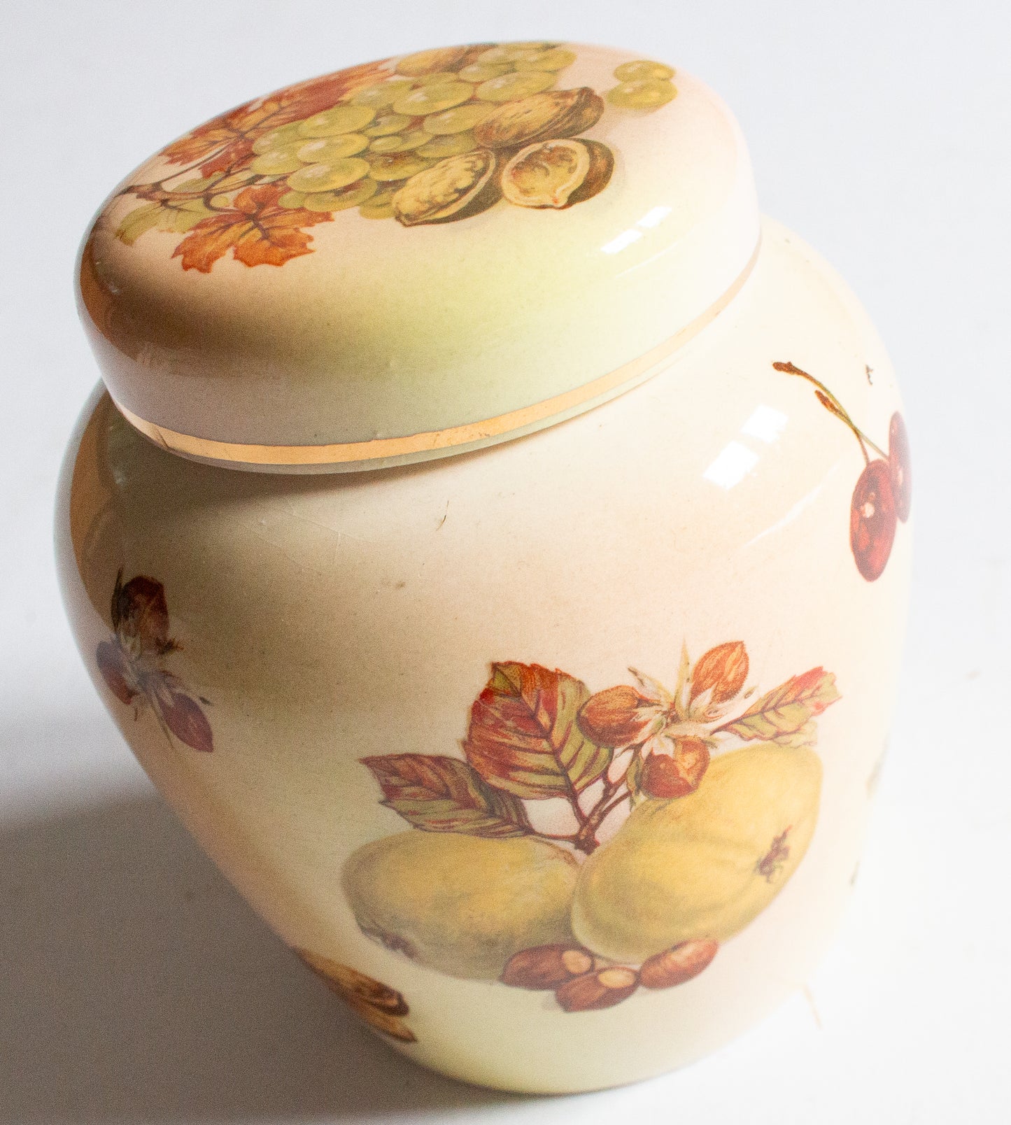 Palissy Royal Fruit Collection Ginger Jar with Pineapple Detail