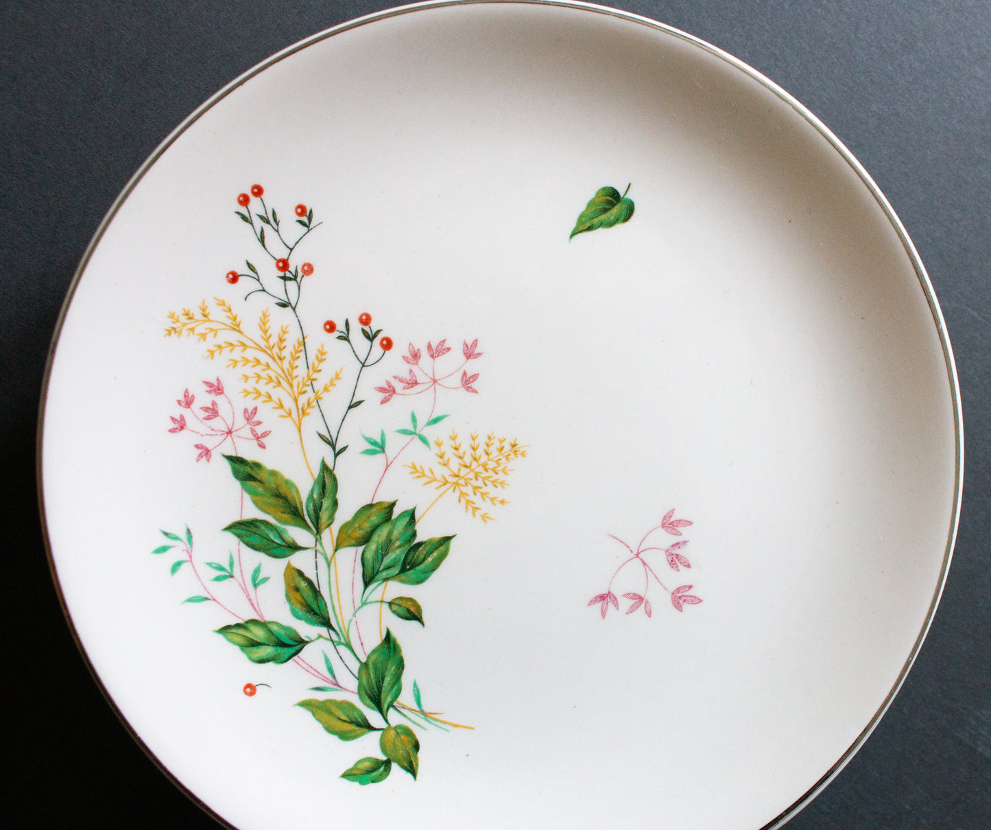 Johnson Bros. China 7" Side Plates with Summer Floral Detail (6)