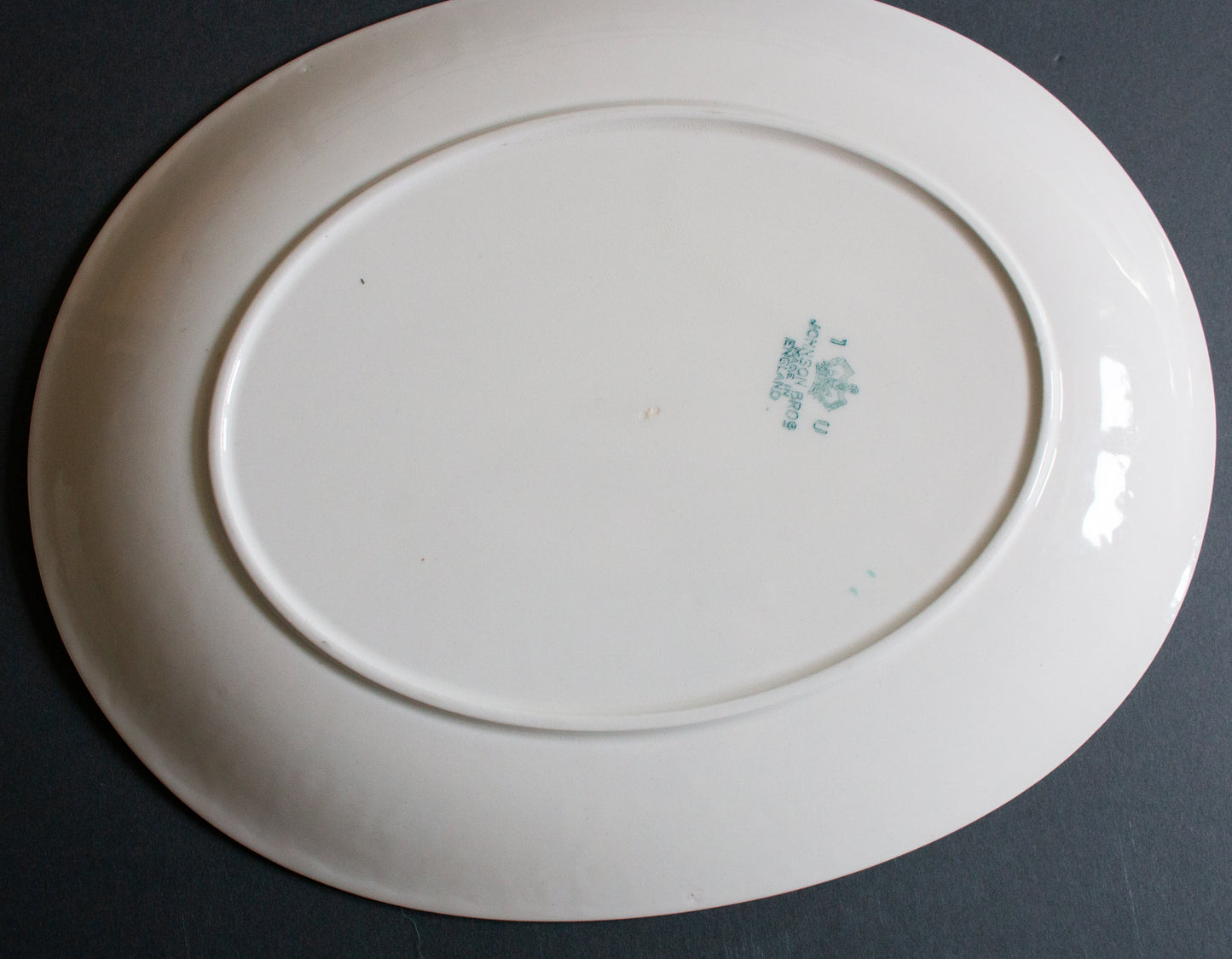 Johnson Bros. China Oval Serving Platter with Summer Floral Detail