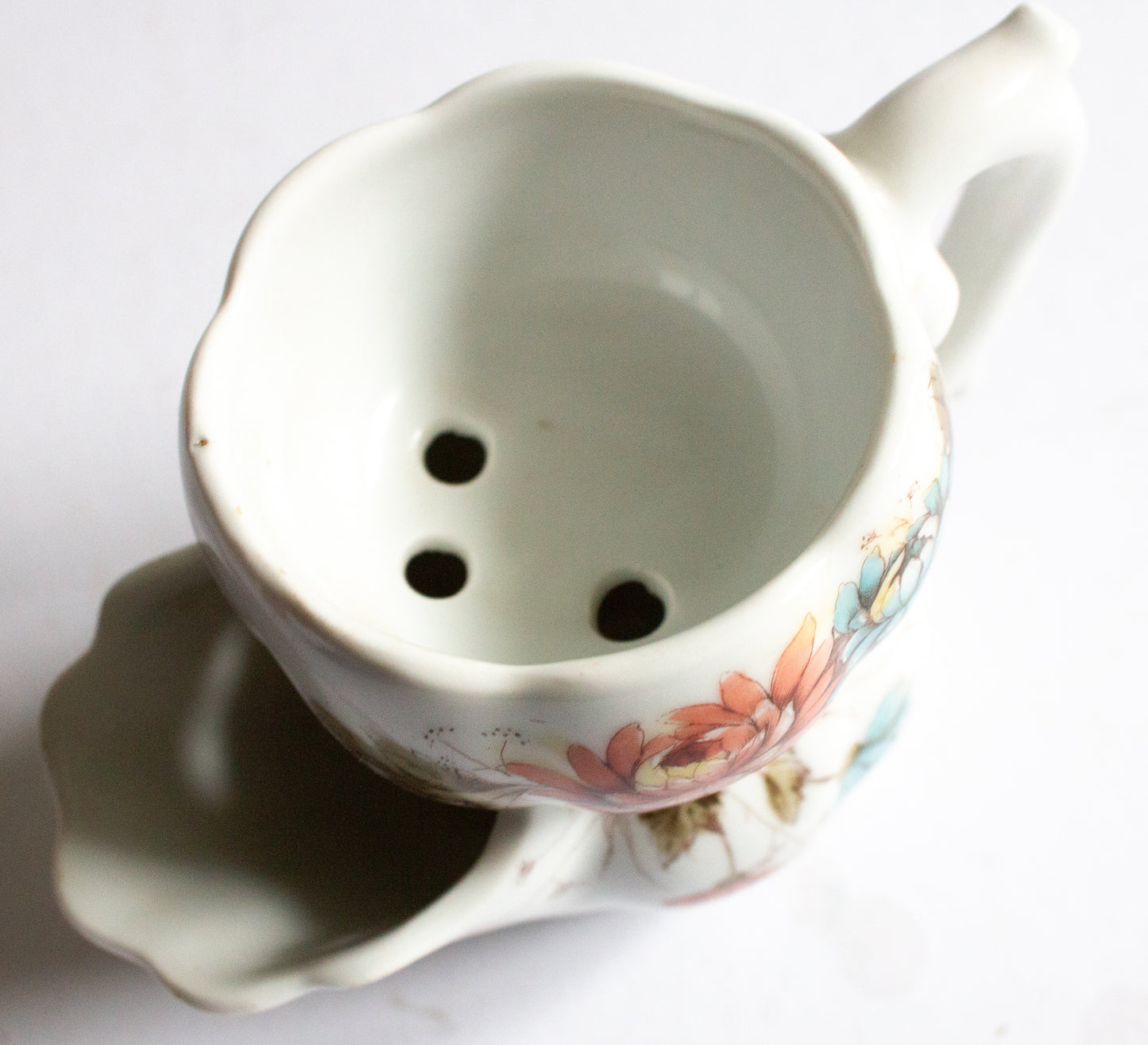 Antique Floral Shaving Mug