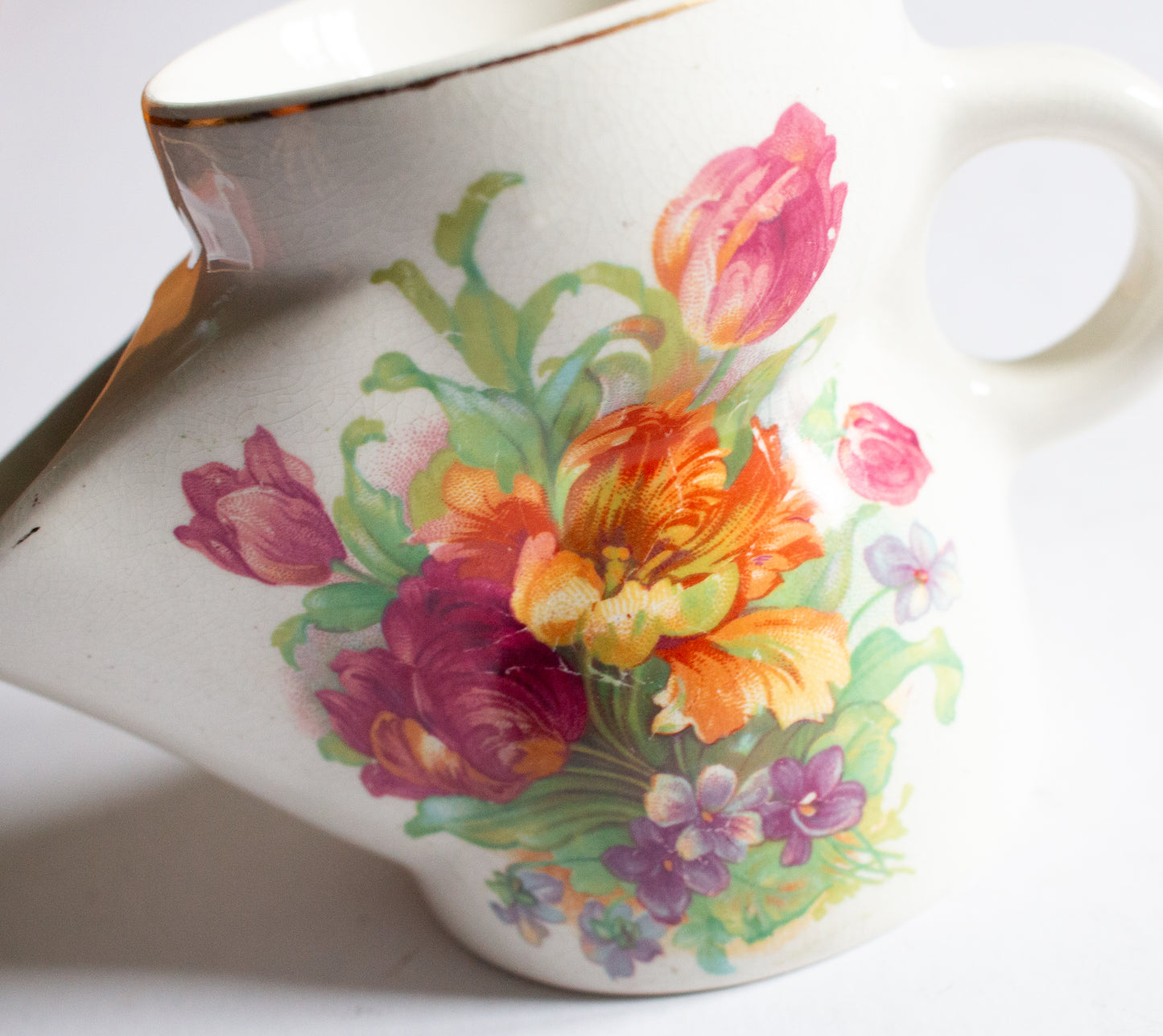 Antique Floral Shaving Mug