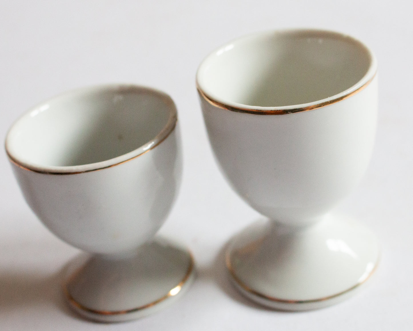 Vintage Egg Cups with Cockerel Detail (2)