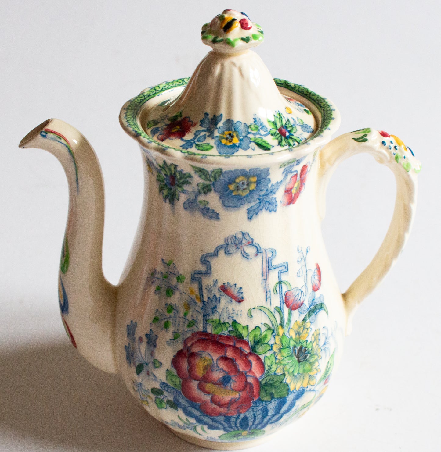 Mason's Ironstone 'Strathmore' Pattern Small Coffee Pot