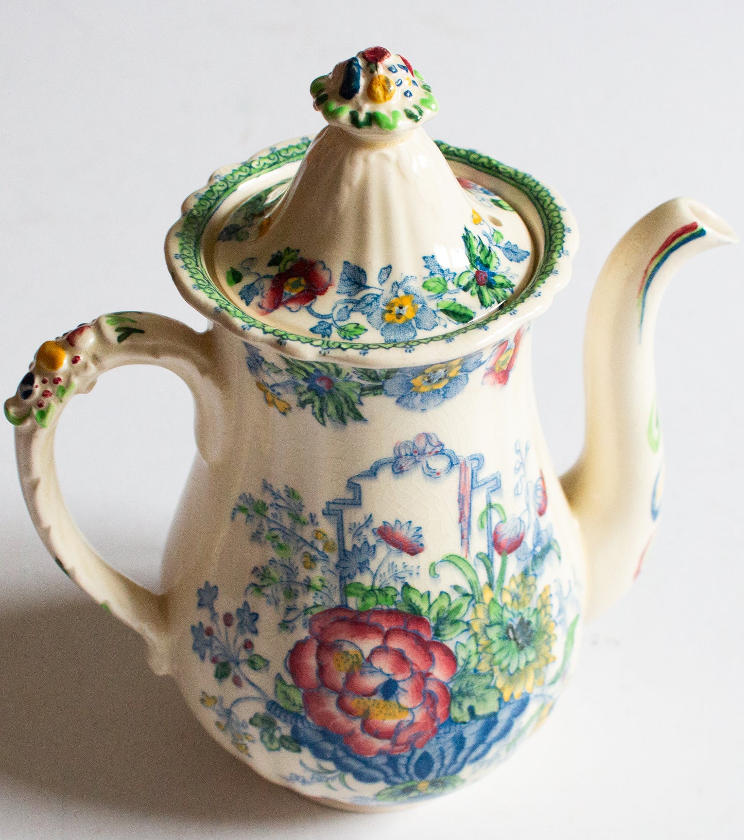 Mason's Ironstone 'Strathmore' Pattern Small Coffee Pot