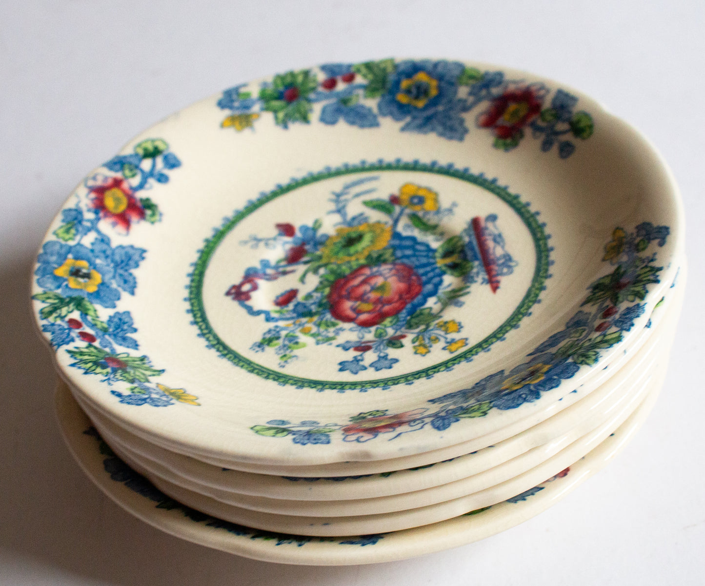 Mason's Ironstone 'Strathmore' Pattern Saucers (6)