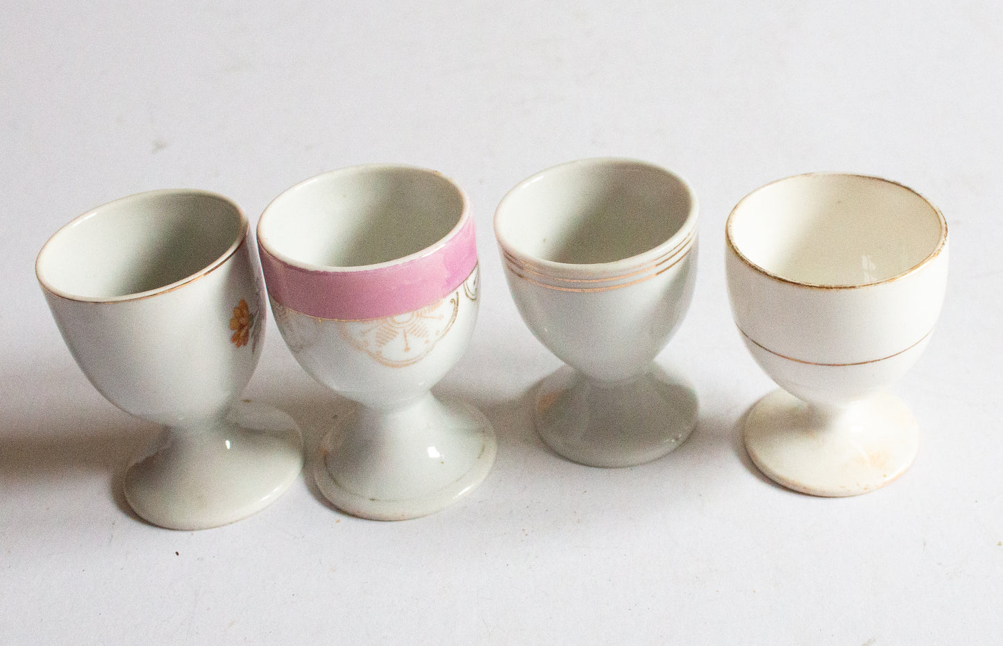 Vintage Mismatched China Egg Cups (4)