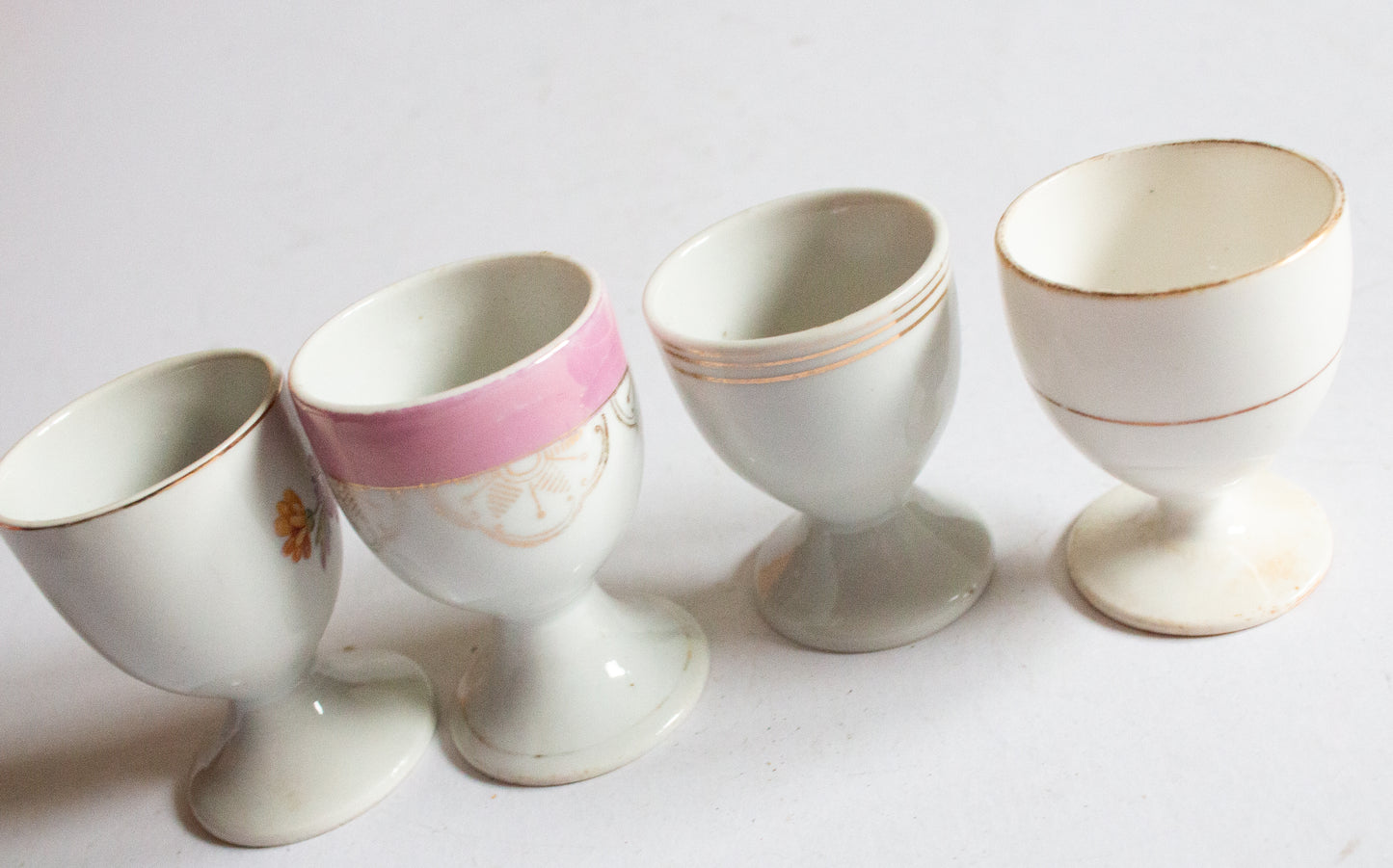 Vintage Mismatched China Egg Cups (4)