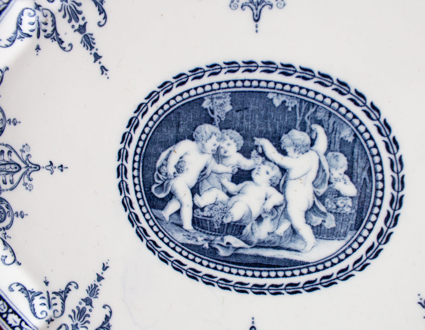 Wedgwood Blue and White Transferware Serving Dish