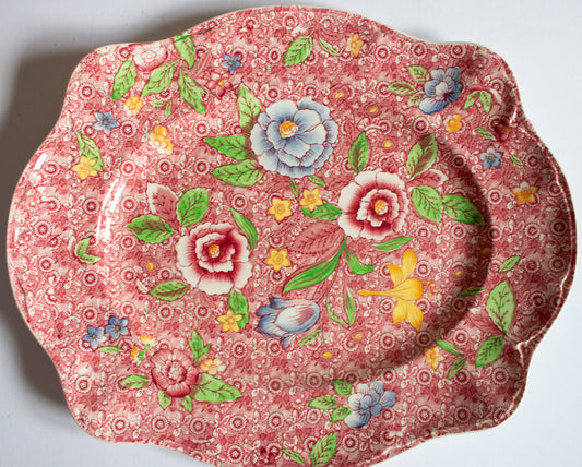 Johnson Bros. 'English Countryside' Pink Floral Serving Platter