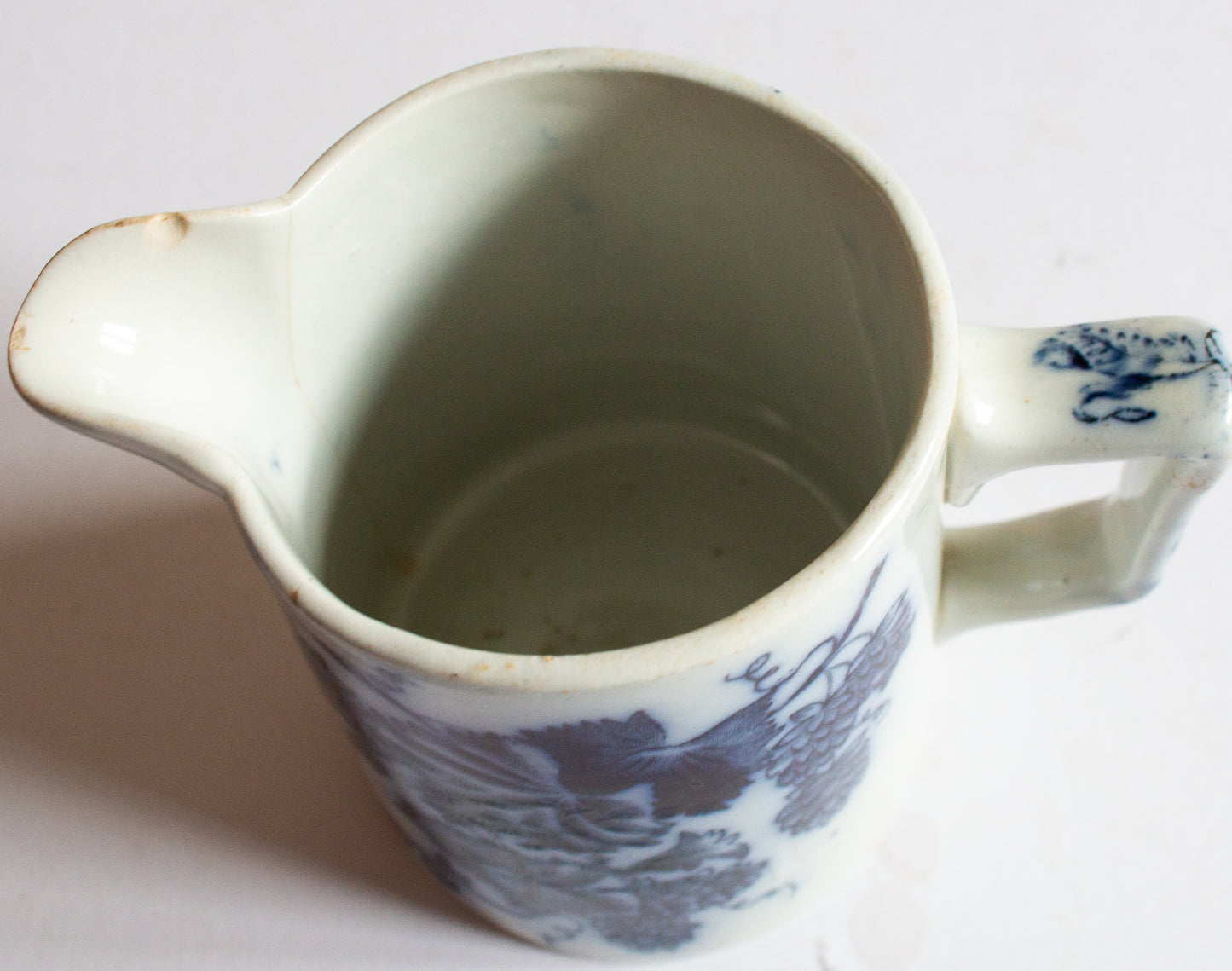 Antique Flow Blue Small Pitcher or Jug