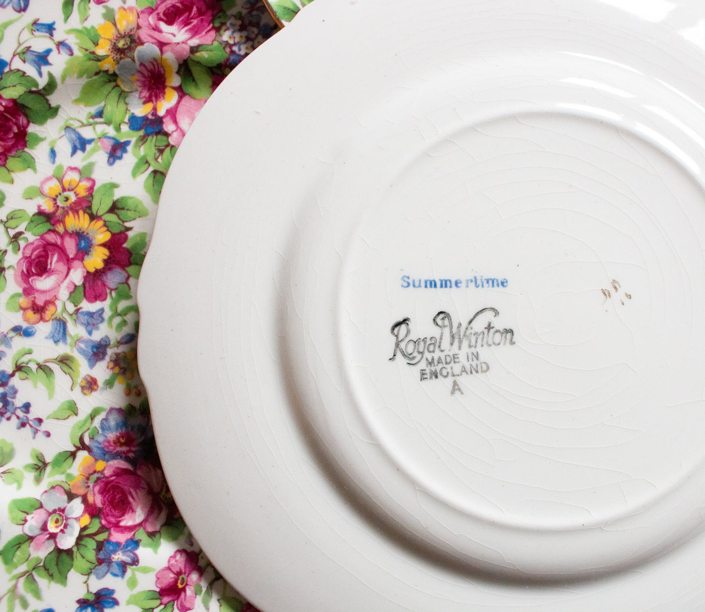 Royal Winton 'Summertime' Pattern Chintz 7" Plates (4)