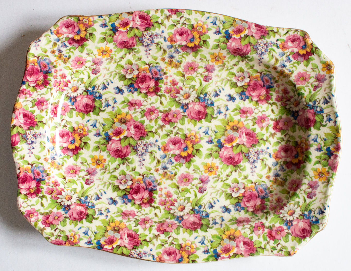 Royal Winton 'Summertime' Pattern Chintz 11" Rectangular Serving Platter