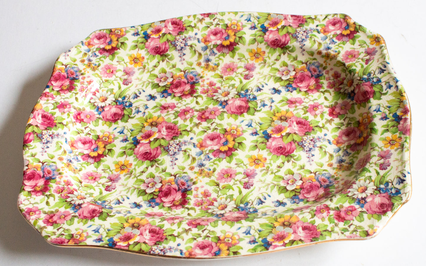 Royal Winton 'Summertime' Pattern Chintz 11" Rectangular Serving Platter