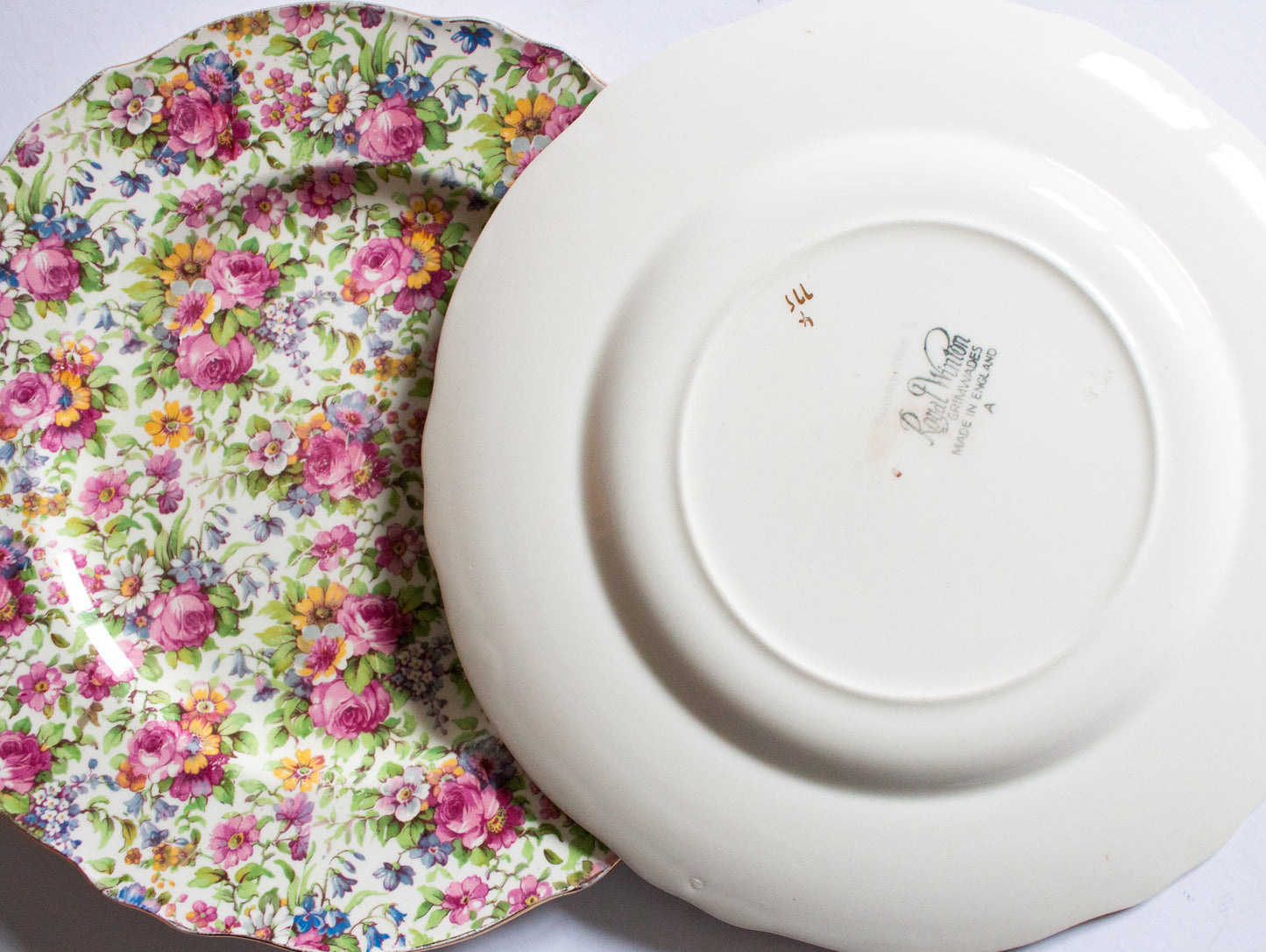 Royal Winton 'Summertime' Pattern Chintz 9.75" Plates (2)