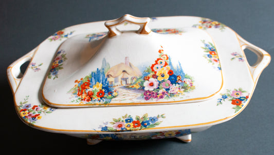 Swinnertons England 'Cottage Garden' Pattern Lidded Tureen