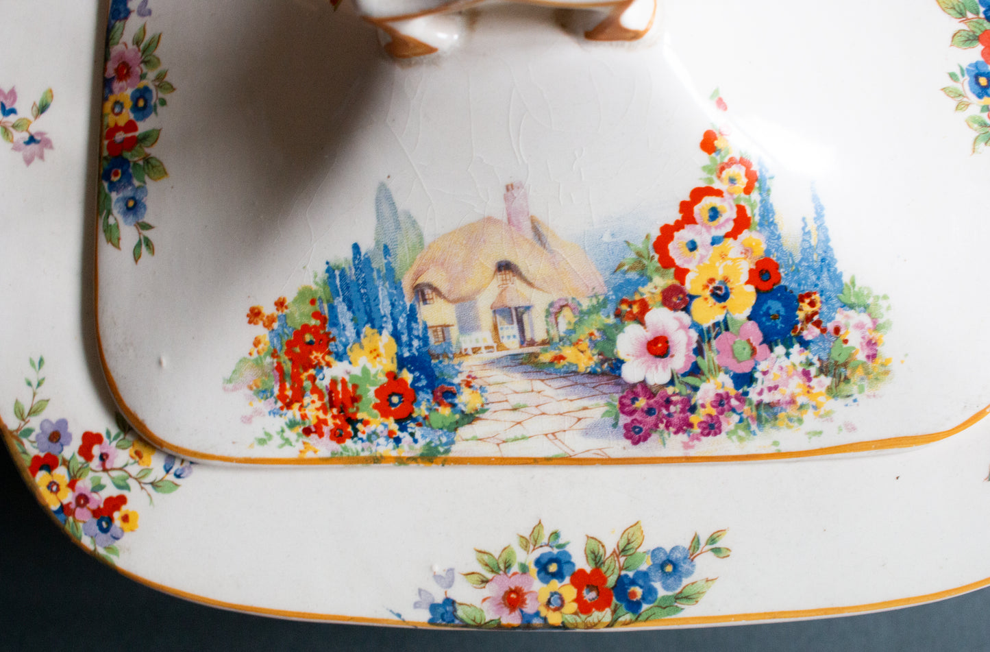 Swinnertons England 'Cottage Garden' Pattern Lidded Tureen