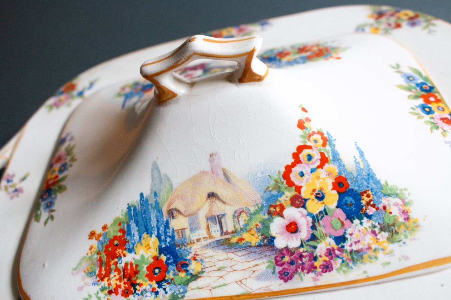 Swinnertons England 'Cottage Garden' Pattern Lidded Tureen