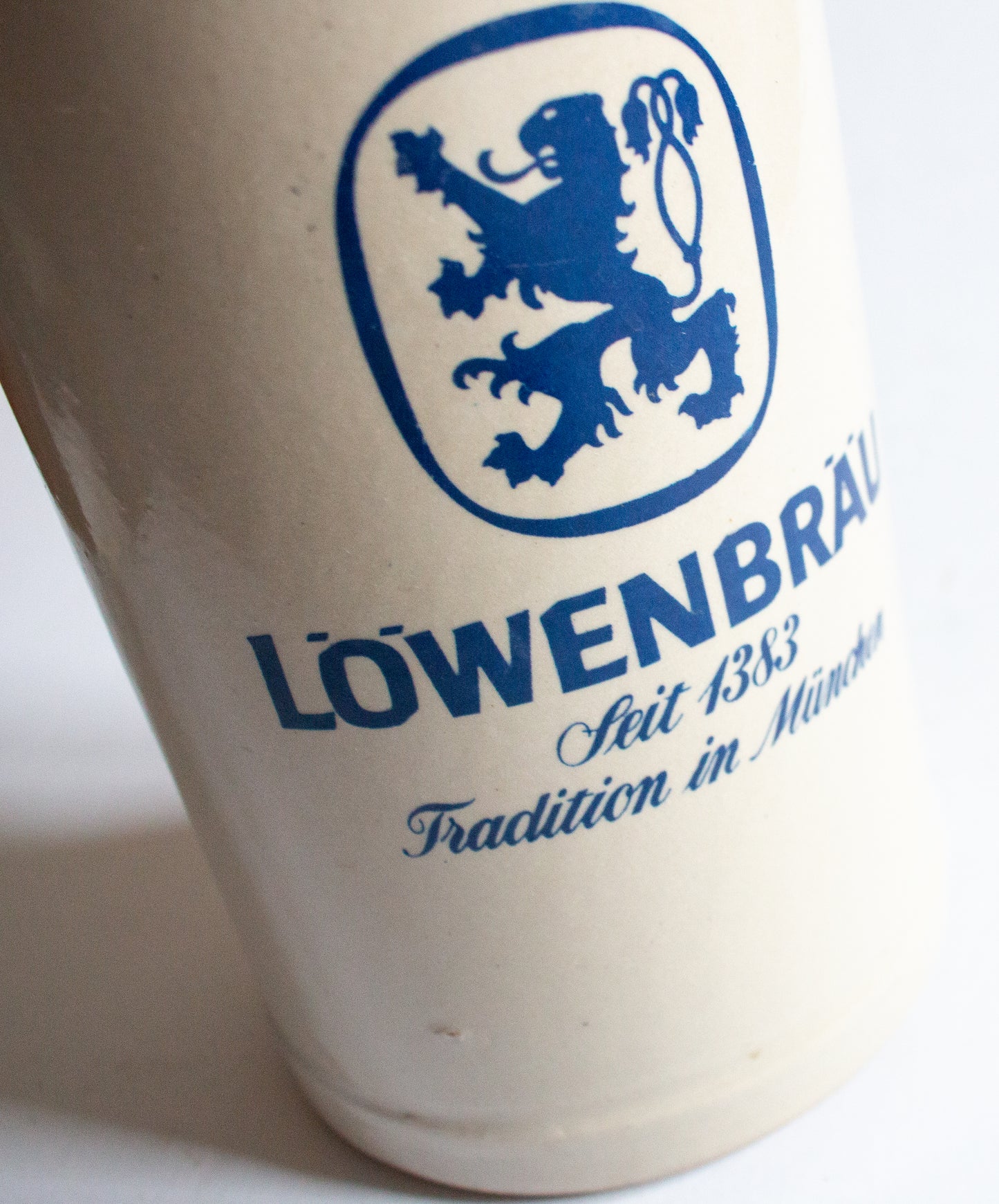 Large German 'Lowenbrau' Beer Stein Tankard